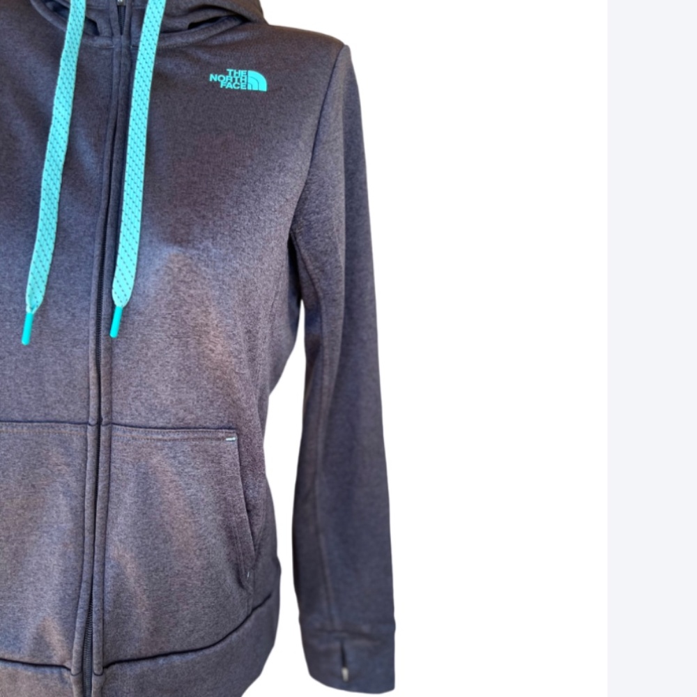 COPY - Light Blue/Grey Fave Lite Full Zip Hoodie - Picture 3 of 8